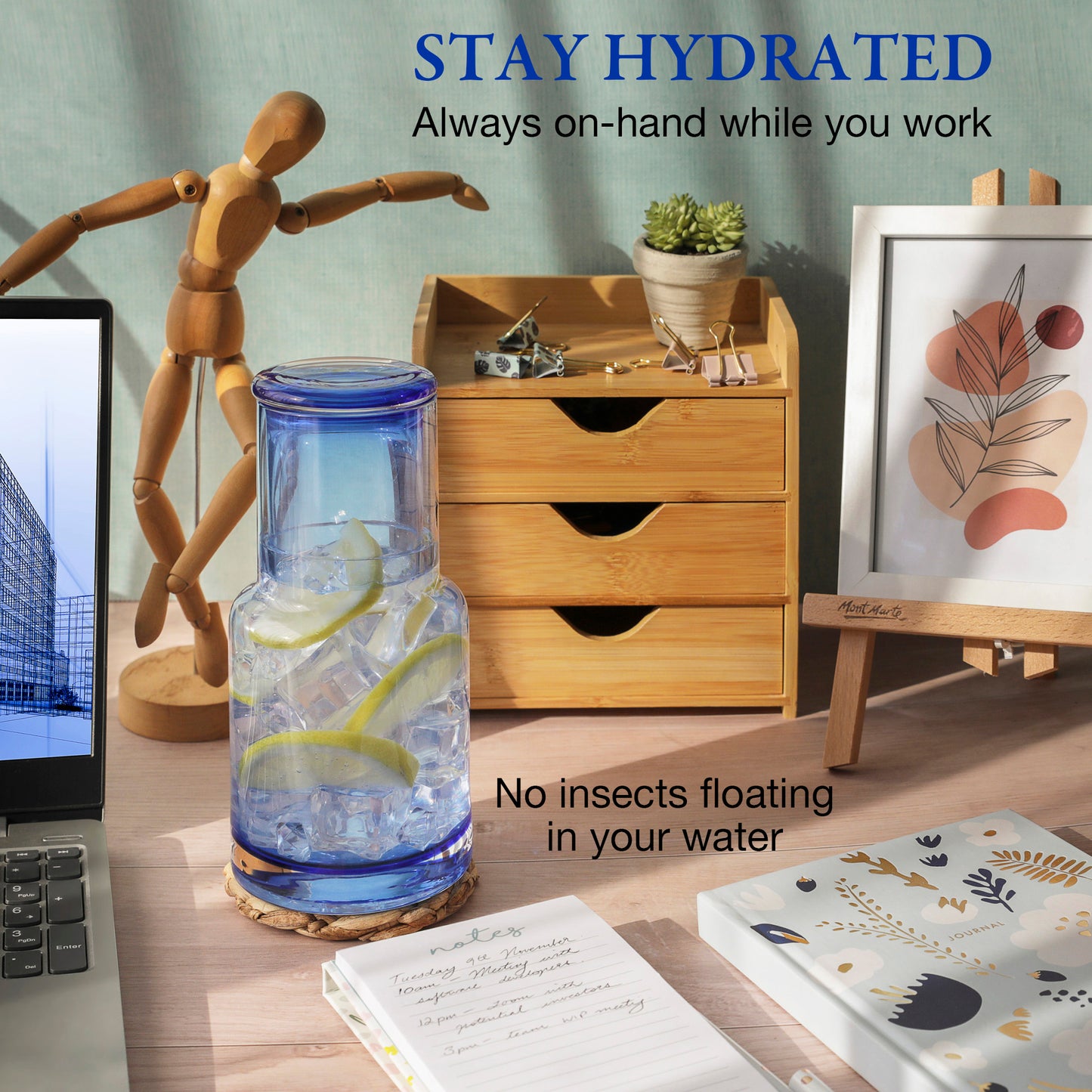 Blue Modern Carafe
