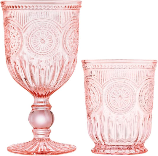 The Sip & Swirl - Pink Glassware Bundle
