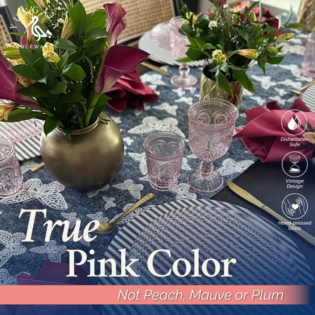 The Sip & Swirl - Pink Glassware Bundle