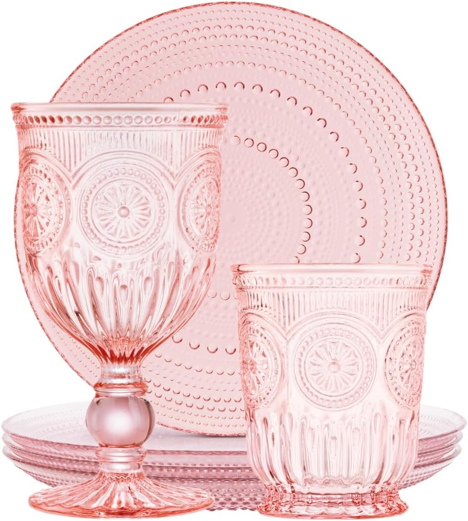 The Entertainers Delight - Pink Glassware Bundle