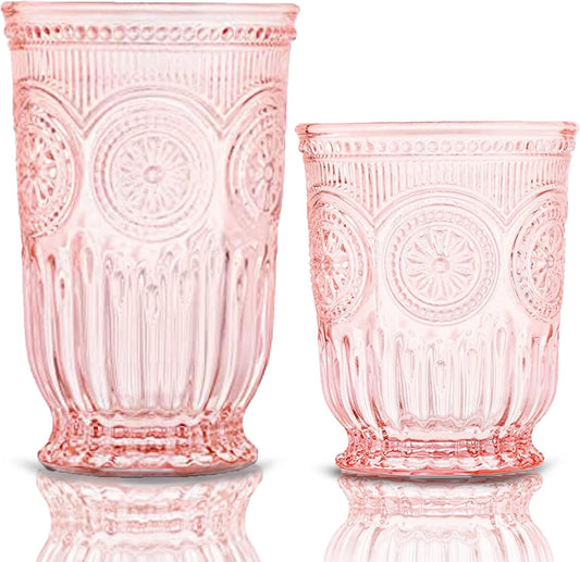 The Refreshing Duo - Pink Glassware Bundle