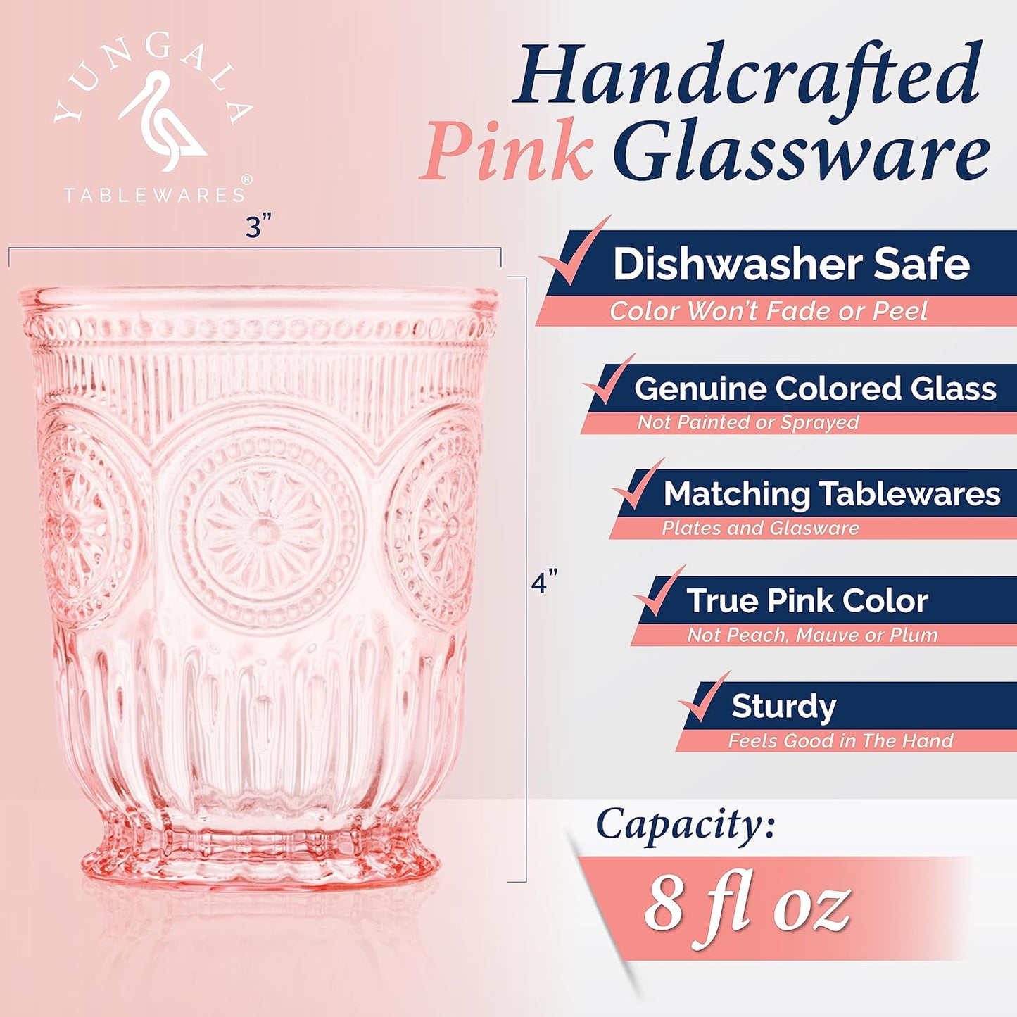 The Entertainers Delight - Pink Glassware Bundle