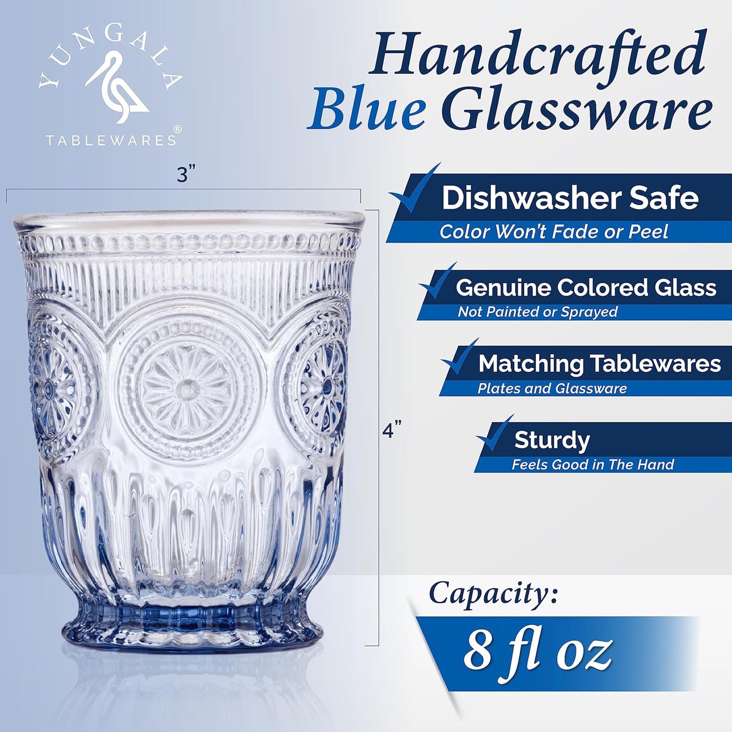 The Refreshing Duo - Blue Glassware Bundle