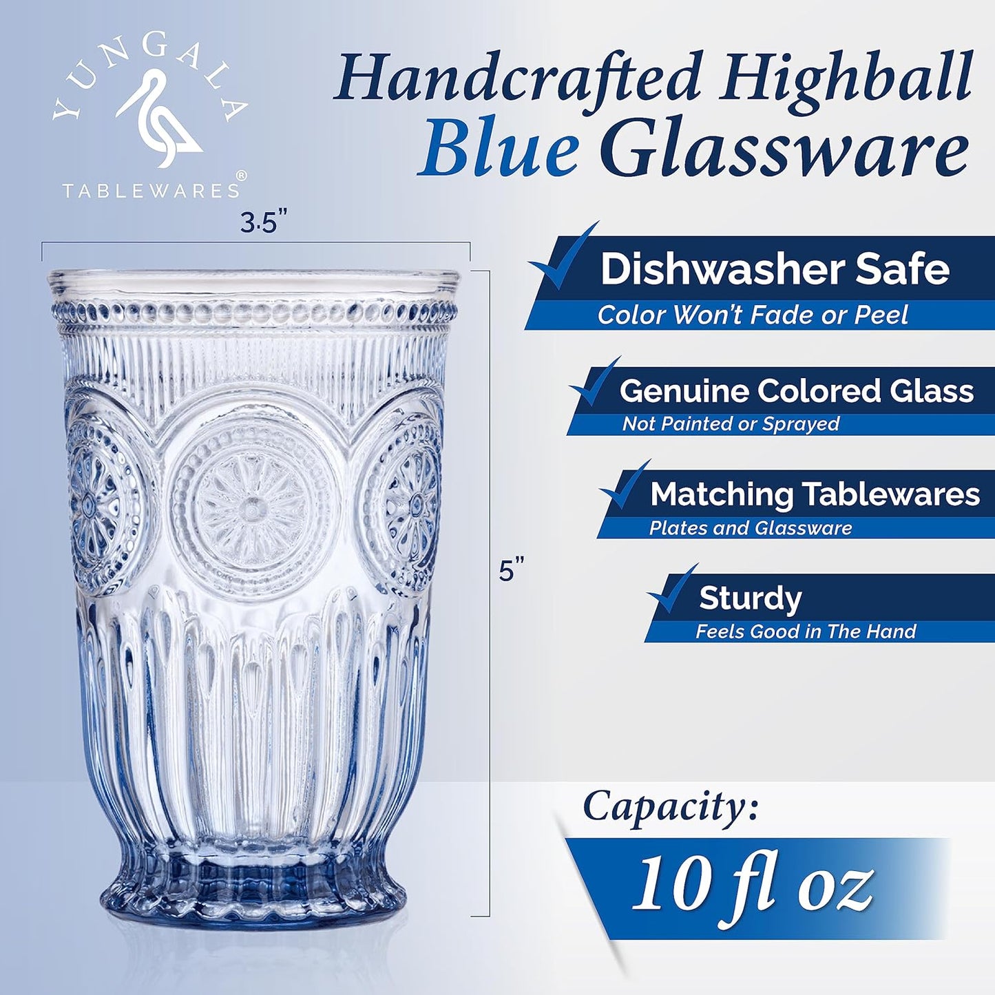 The Refreshing Duo - Blue Glassware Bundle