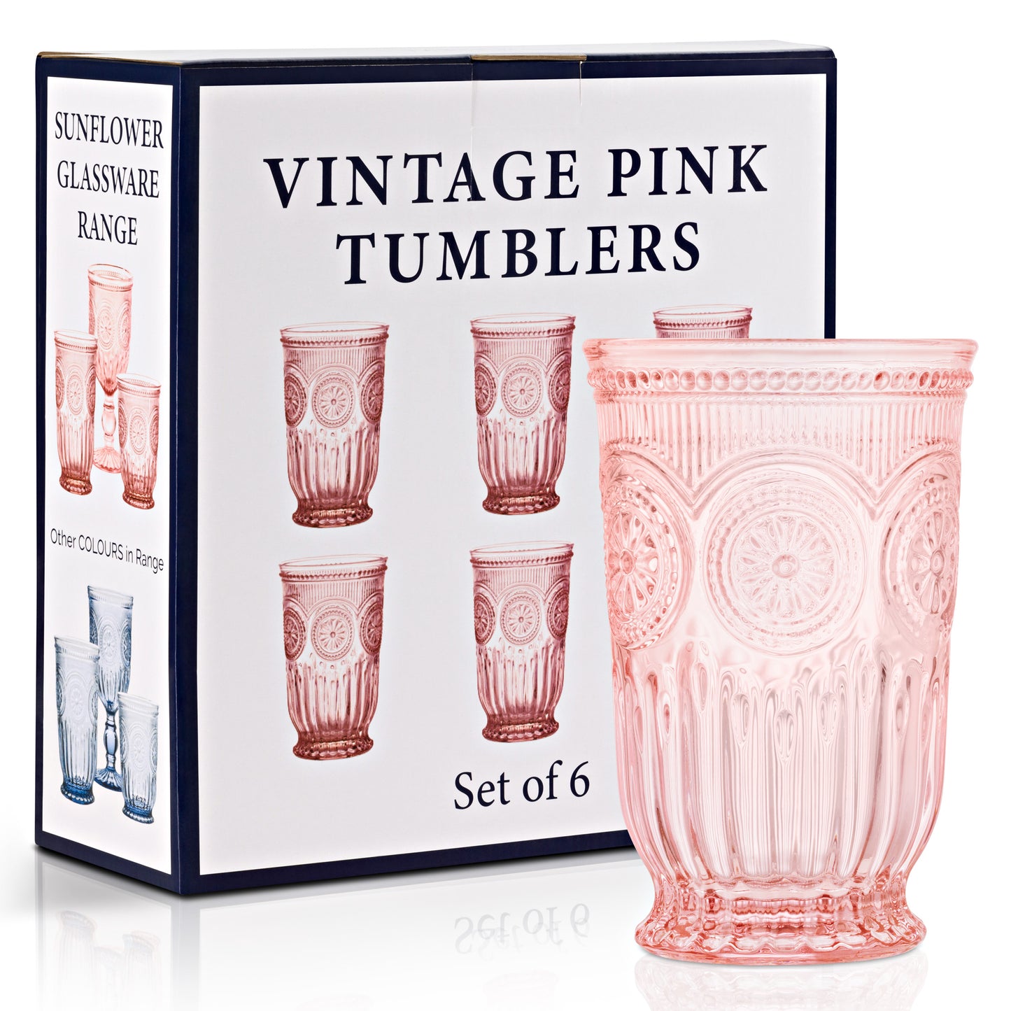 Pink Tall Sunflower Tumbler