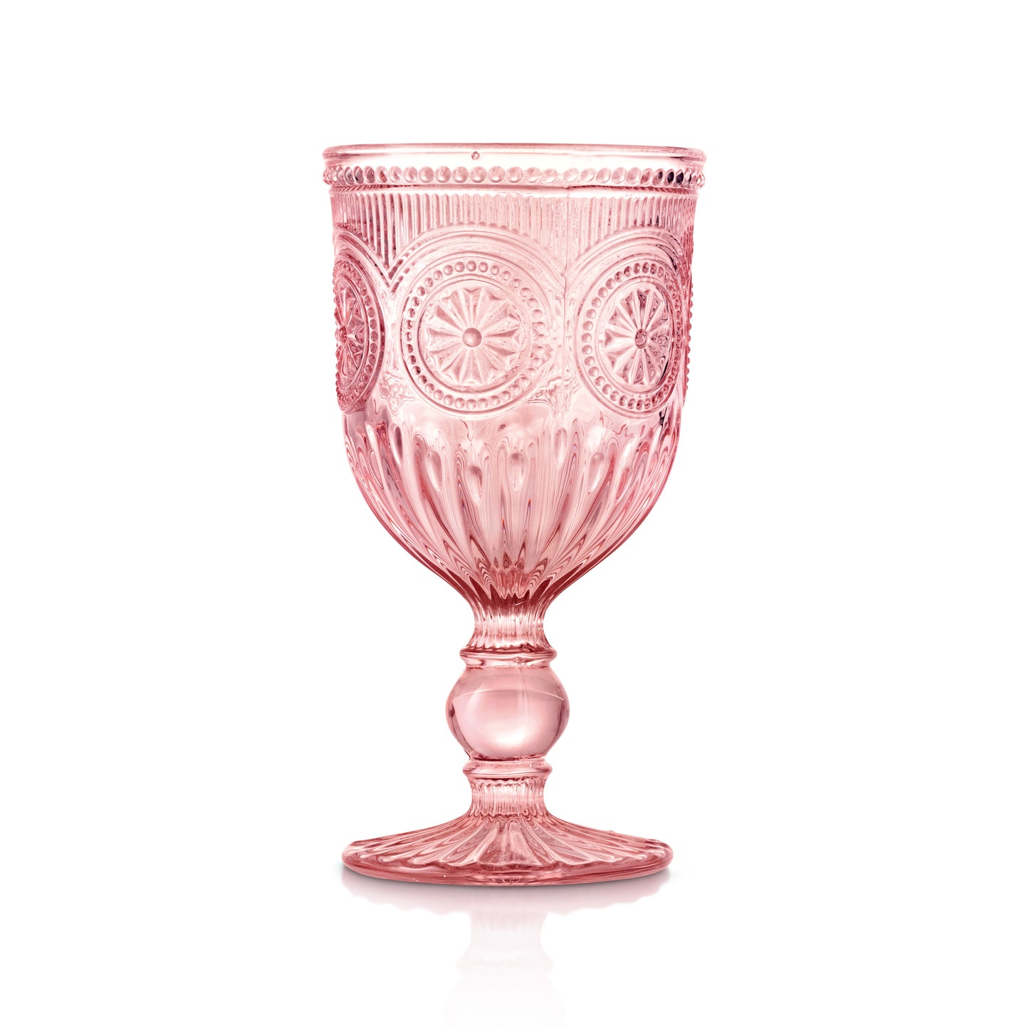 Pink Sunflower Wine Glasses