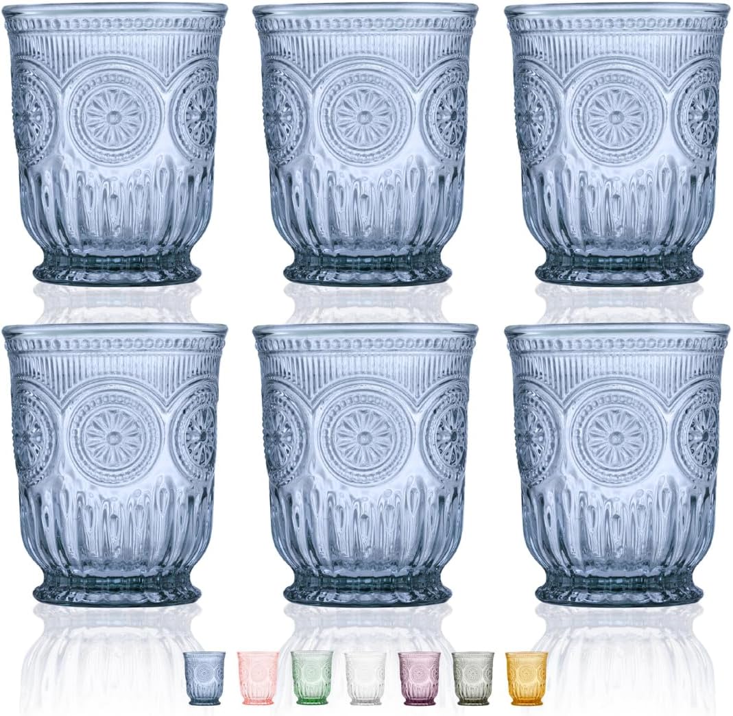 Tall Blue Sunflower Tumblers