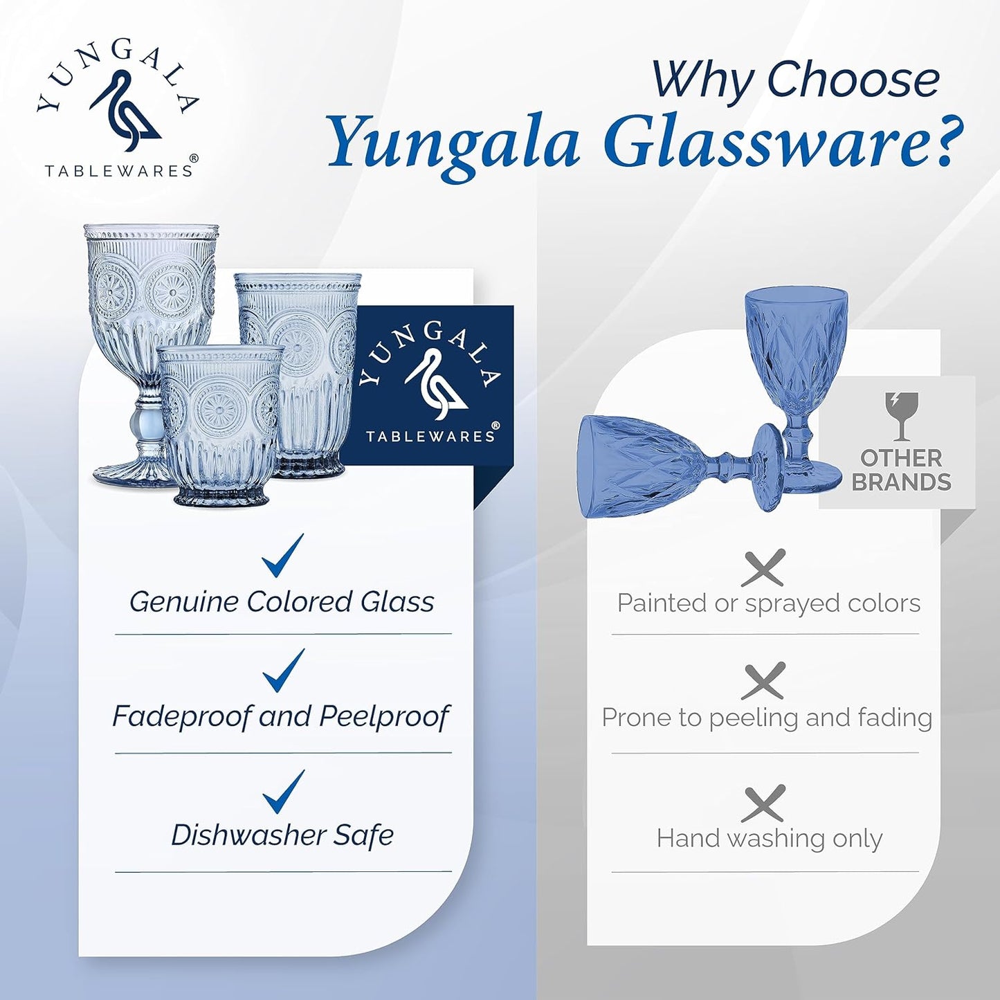 The Sip & Swirl Duo - Blue Glassware Bundle