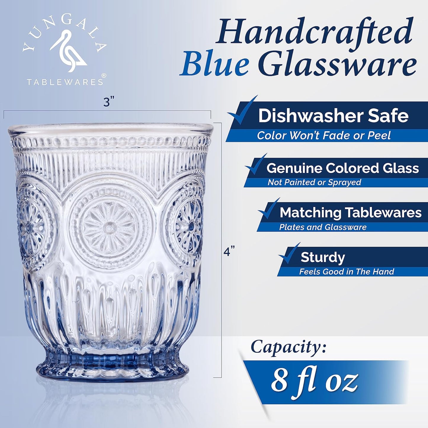 The Sip & Swirl Duo - Blue Glassware Bundle