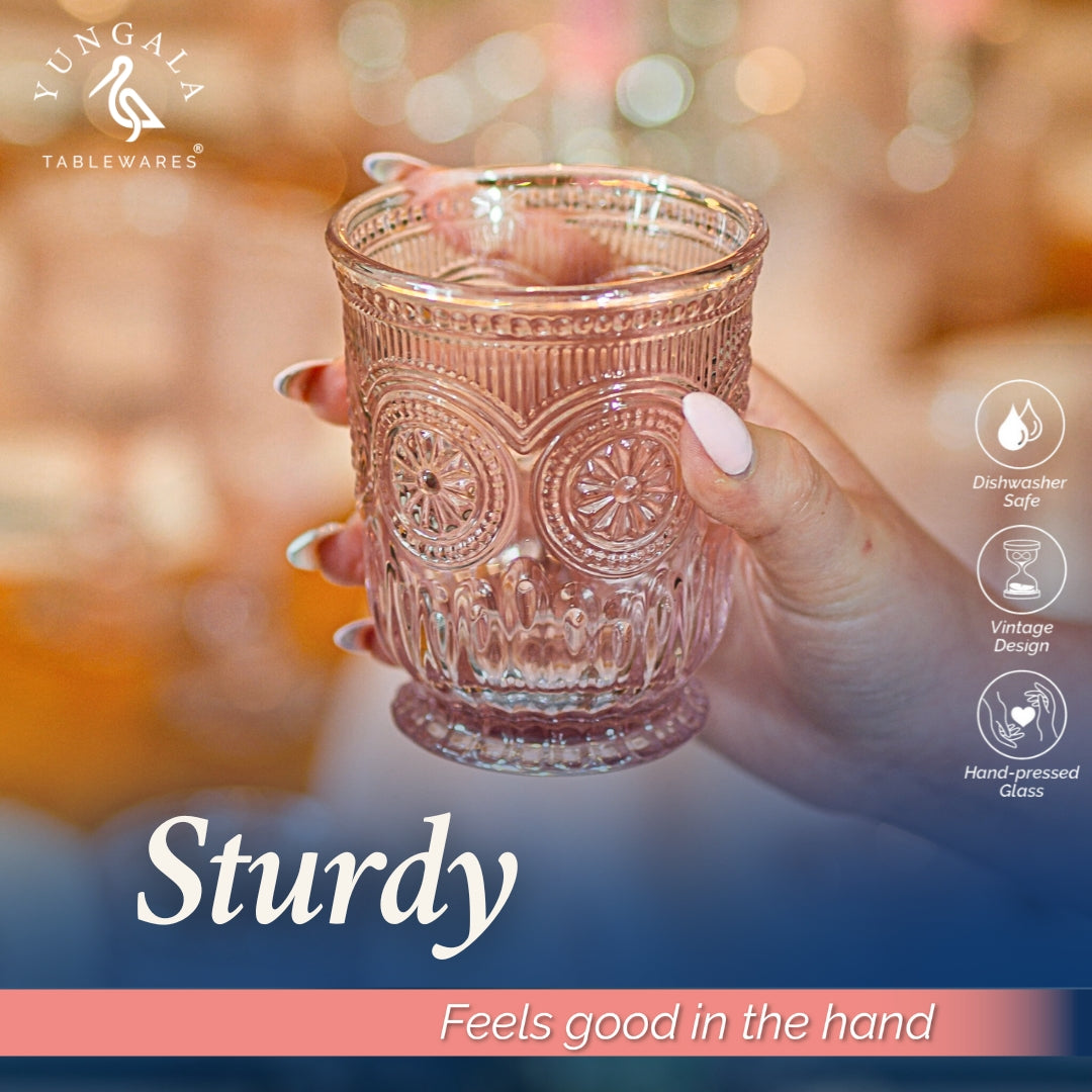Pink Water Glasses (Small Tumblers)