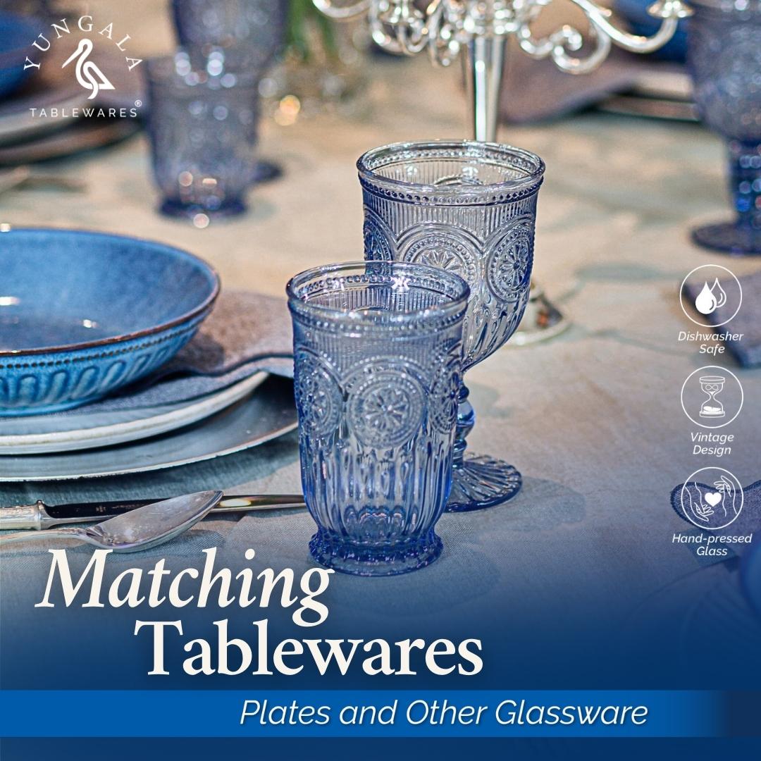 Tall Blue Sunflower Tumblers