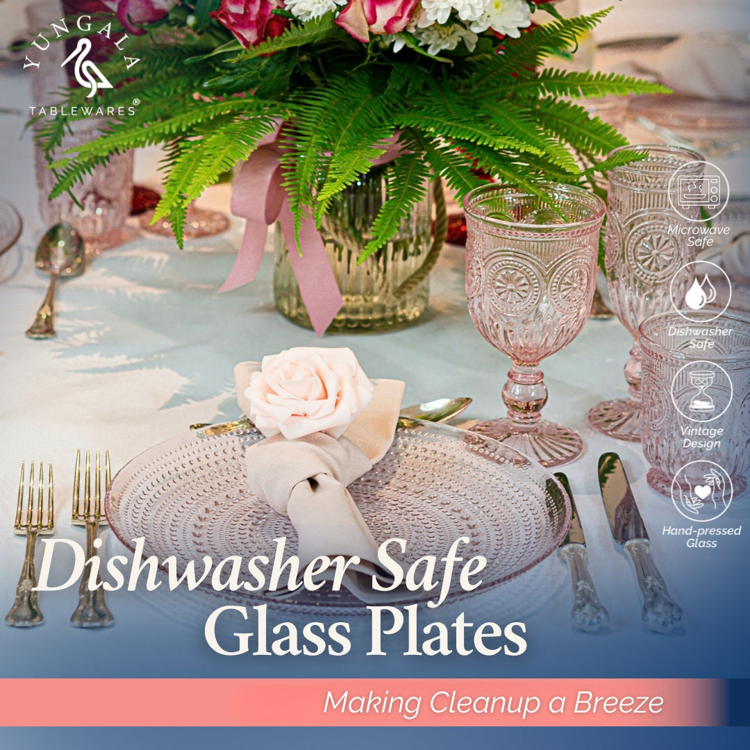 Pink Glass Plates