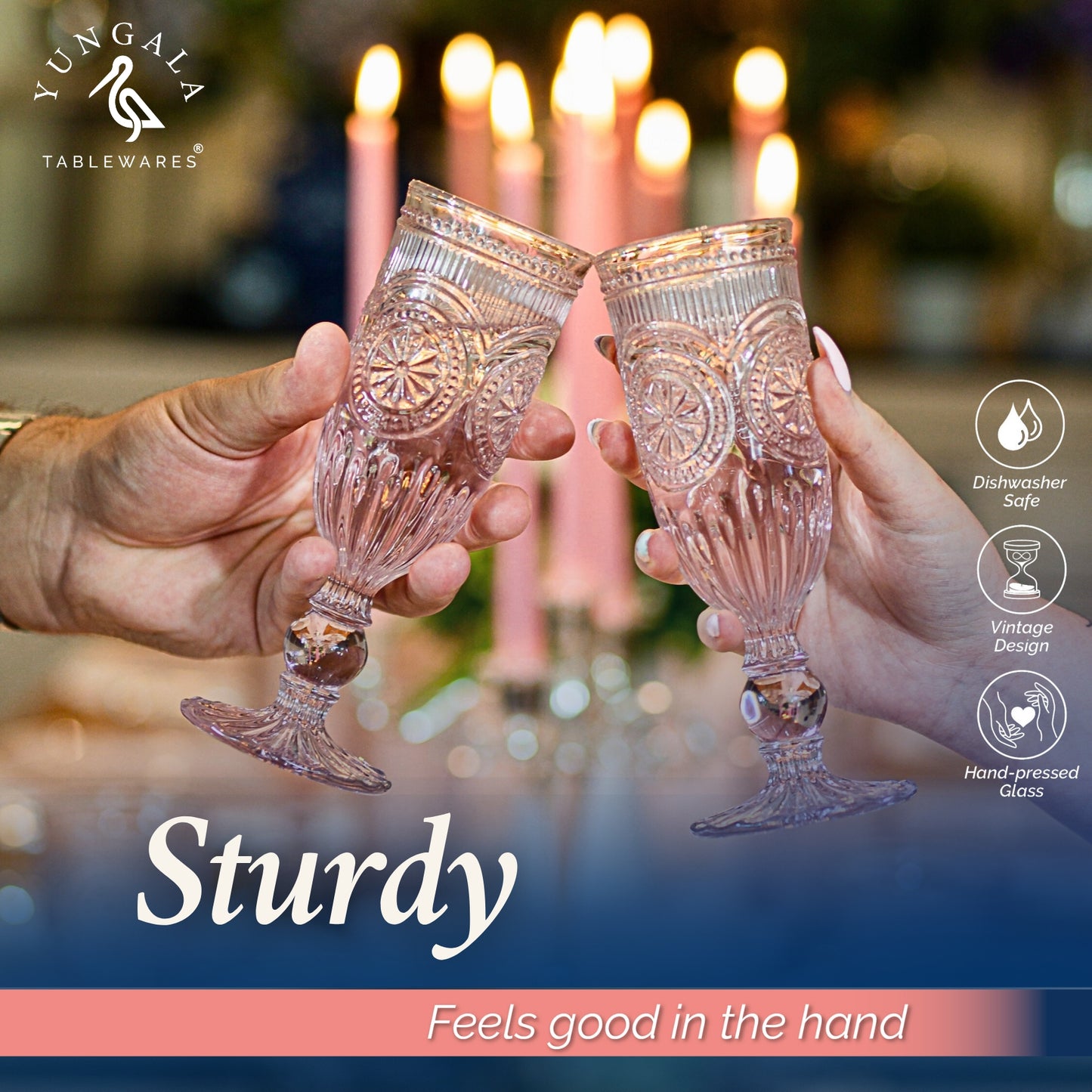 Pink Champagne Flutes