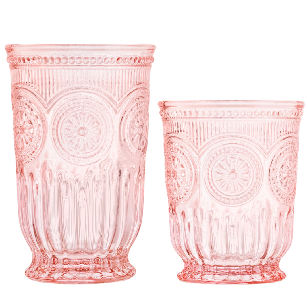 Pink Water Glasses (Small Tumblers)