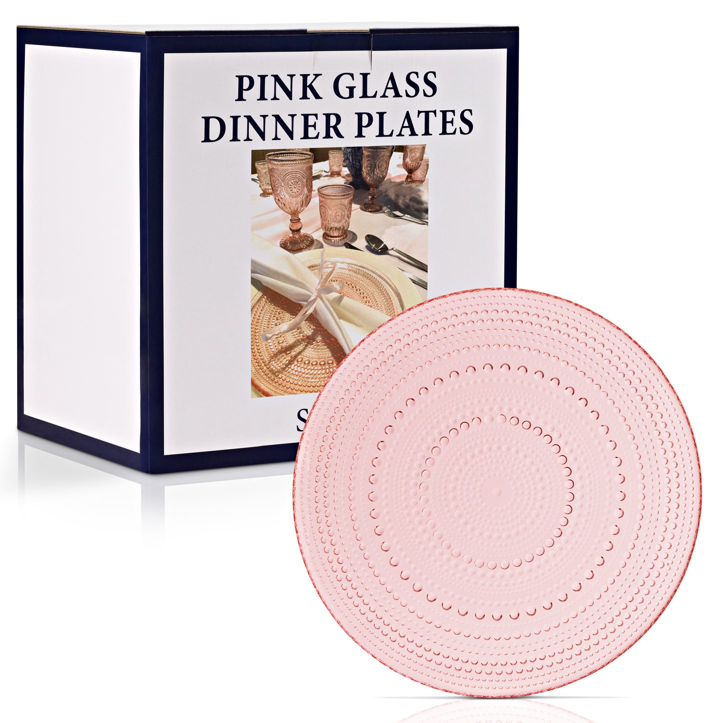 Pink Glass Plates